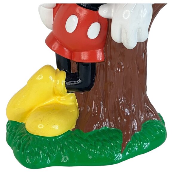 Vintage Mickey Mouse Figurine Coin Bank 8" Walt Disney Collectible Home Decor - Picture 3 of 10